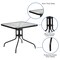 Flash Furniture 5PC Patio Set-31.5SQ Glass Table, 4 Black Chairs TLH-073A2303C-GG - alternate 9